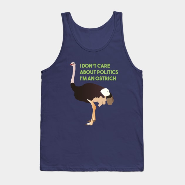 Apolitical Ostrich Tank Top by NorseTech